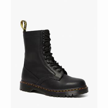 Dr Martens Férfi Harron Bőr Mid Cut Calf Moto Bakancs Fekete